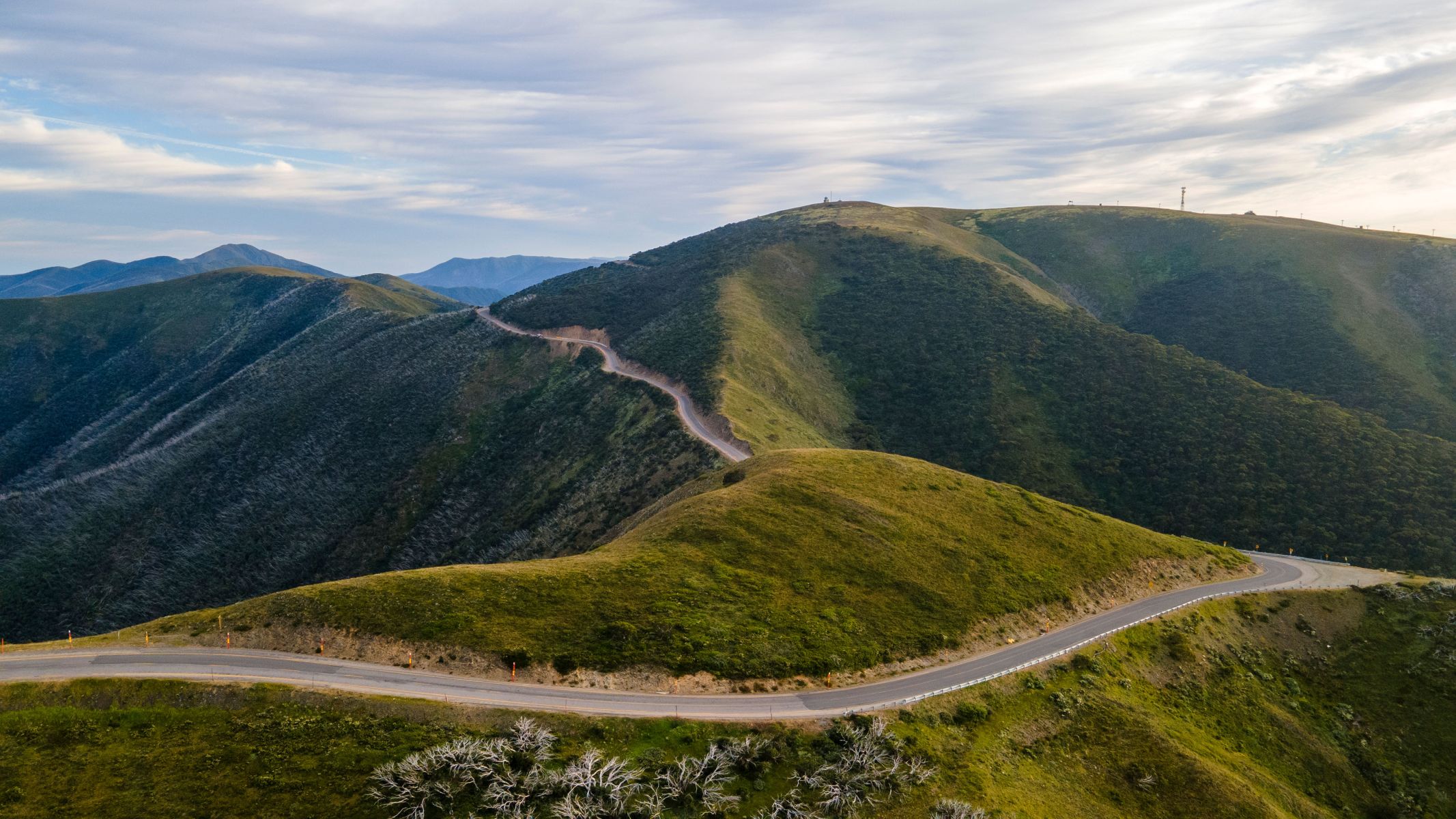 Great Alpine Road drone