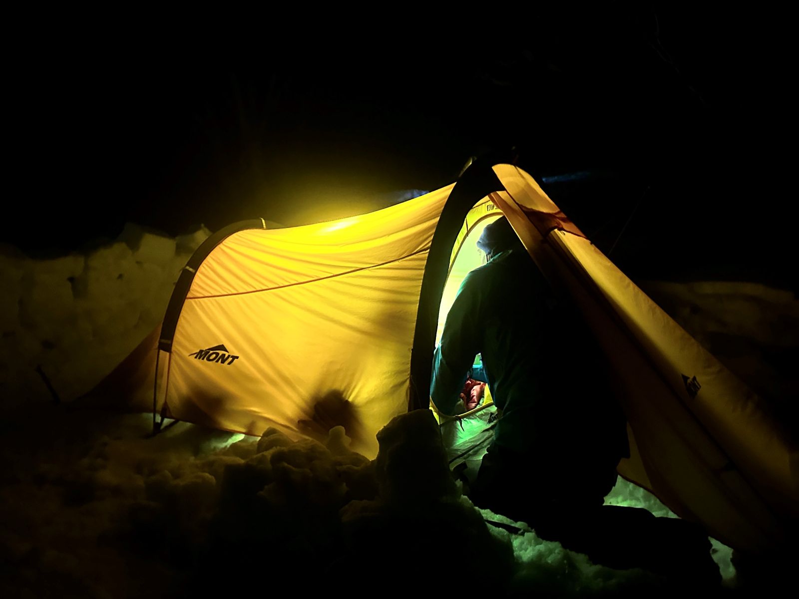 Victorian Police alpine snow camping