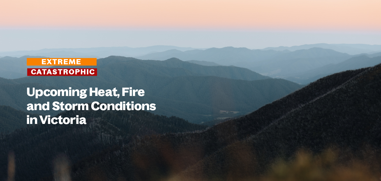 Upcoming Heat, Fire and Storm Conditions in Victoria