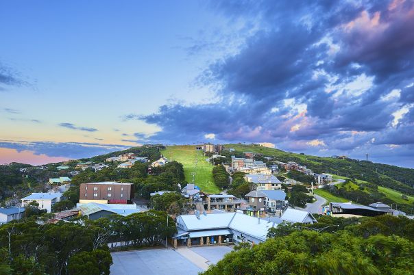 Mt Buller village in summer
