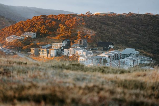 Mt Hotham village sunset