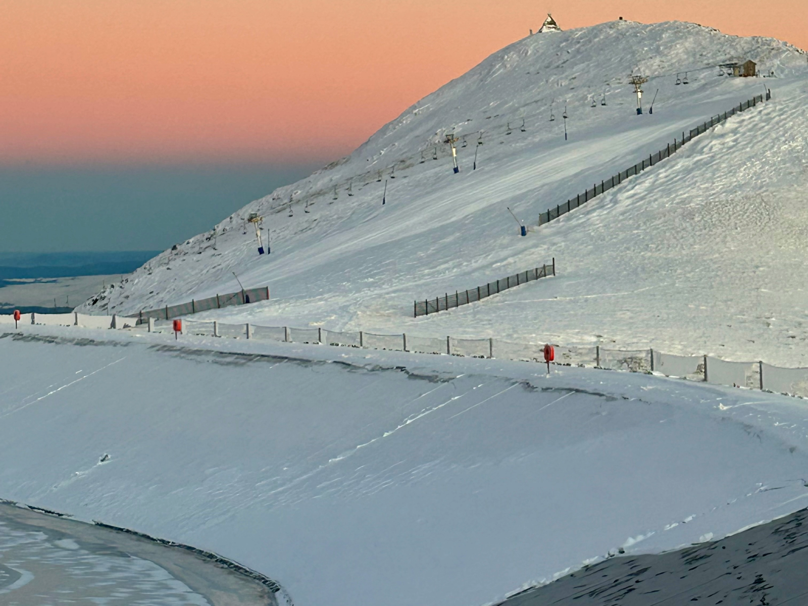 Mt Buller Dam winter